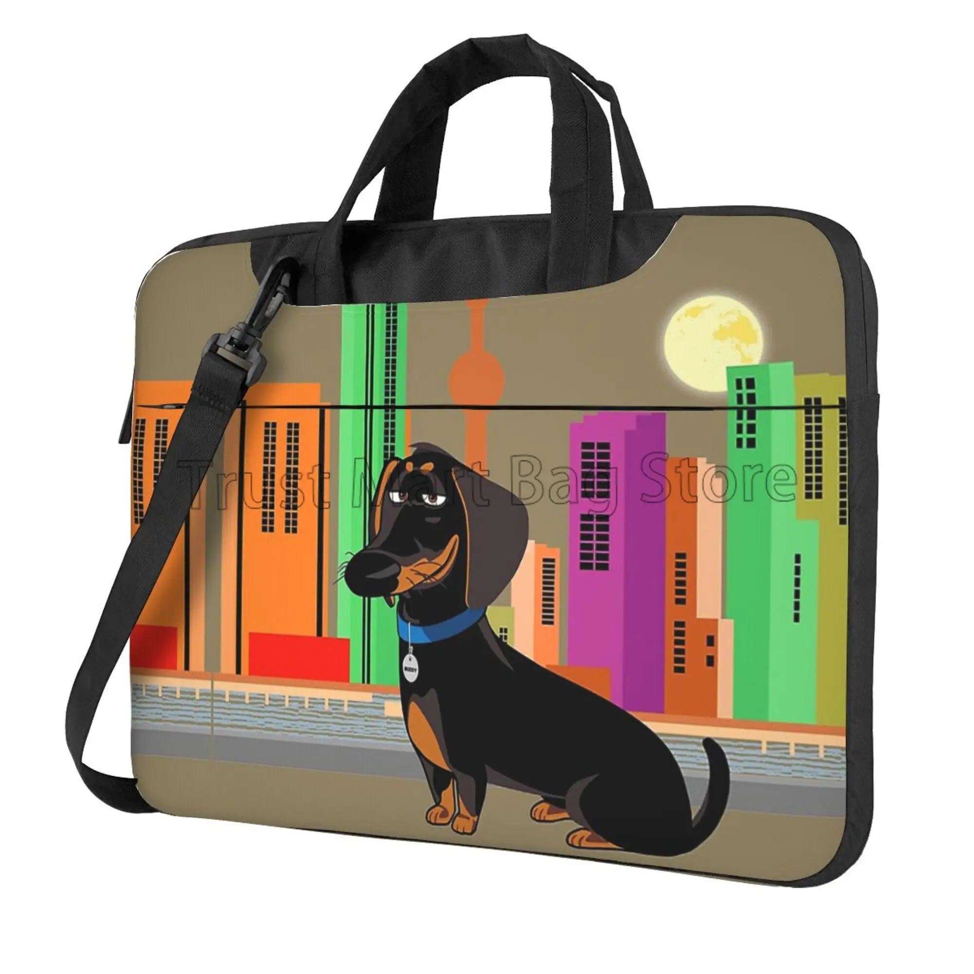 Laptop Backpack 15.6 - Dachshund Imprimir Laptop Bolsa de Transporte,
