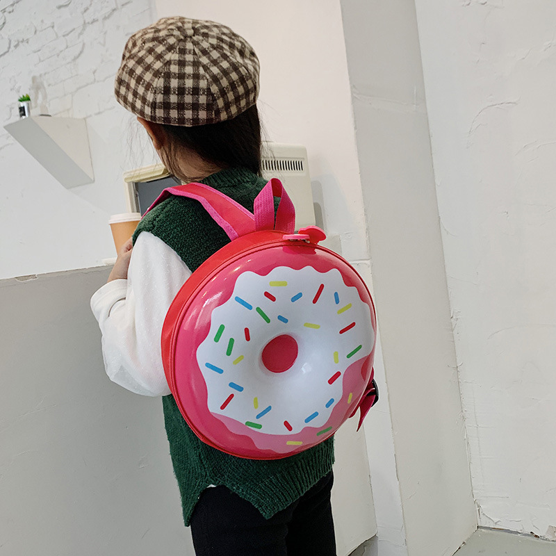 School Backpack Teen - Mochila Cartoon para crianças, Cute Donut