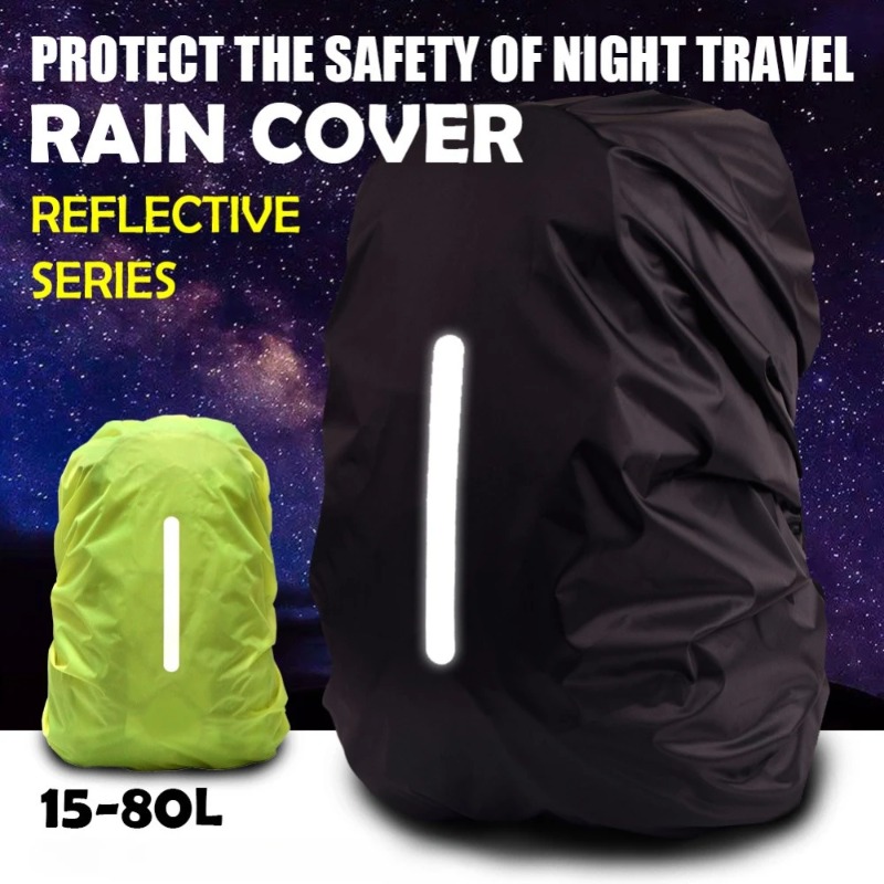 Rain Cover Backpack - Mochila reflexiva à prova d'água capa