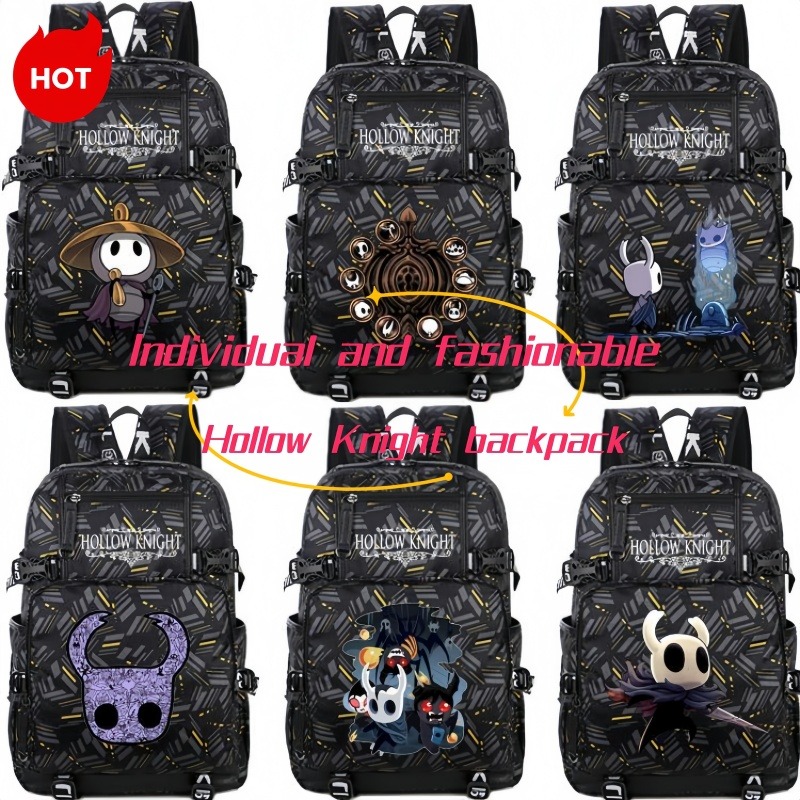 School Backpack Teen - Mochila de cavaleiro oco anime desenho