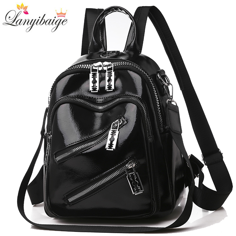 Mini Backpack Purse - Designer de mochila de couro PU