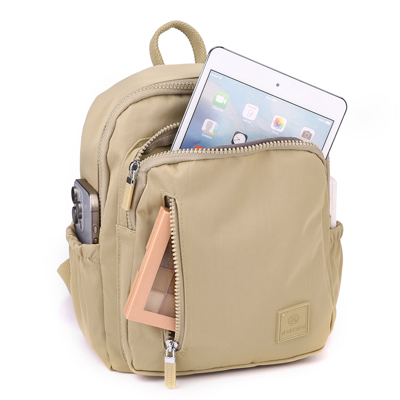 Canvas Backpack Casual - Mochila de viagem impermeável para mulheres,