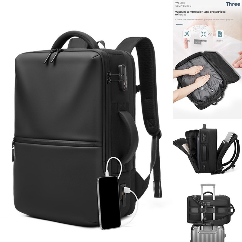 Business Backpack Brief - Mochila de Compressão a Vácuo Multifuncional