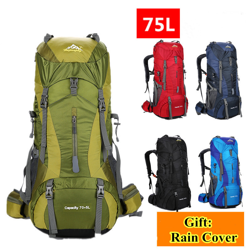 Rain Cover Backpack - 75l das mulheres dos homens ao