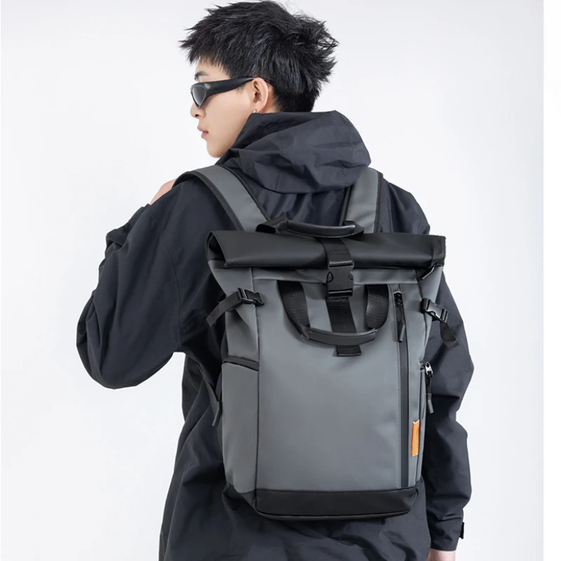 Canvas Backpack Casual - Mochila Unissex Moderna Minimalista de Grande