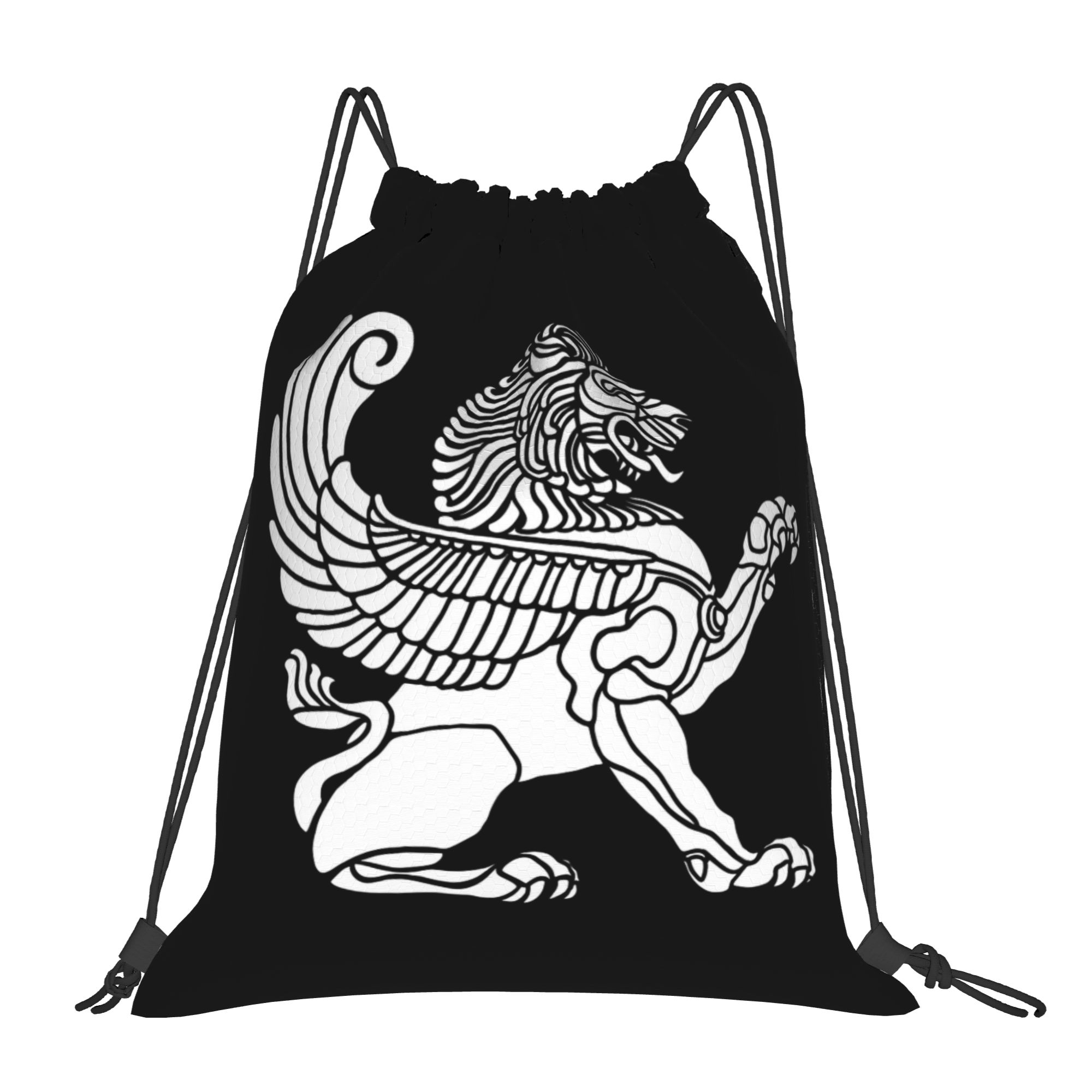 Drawstring Gym Bag - Mochila com cordão com símbolos de