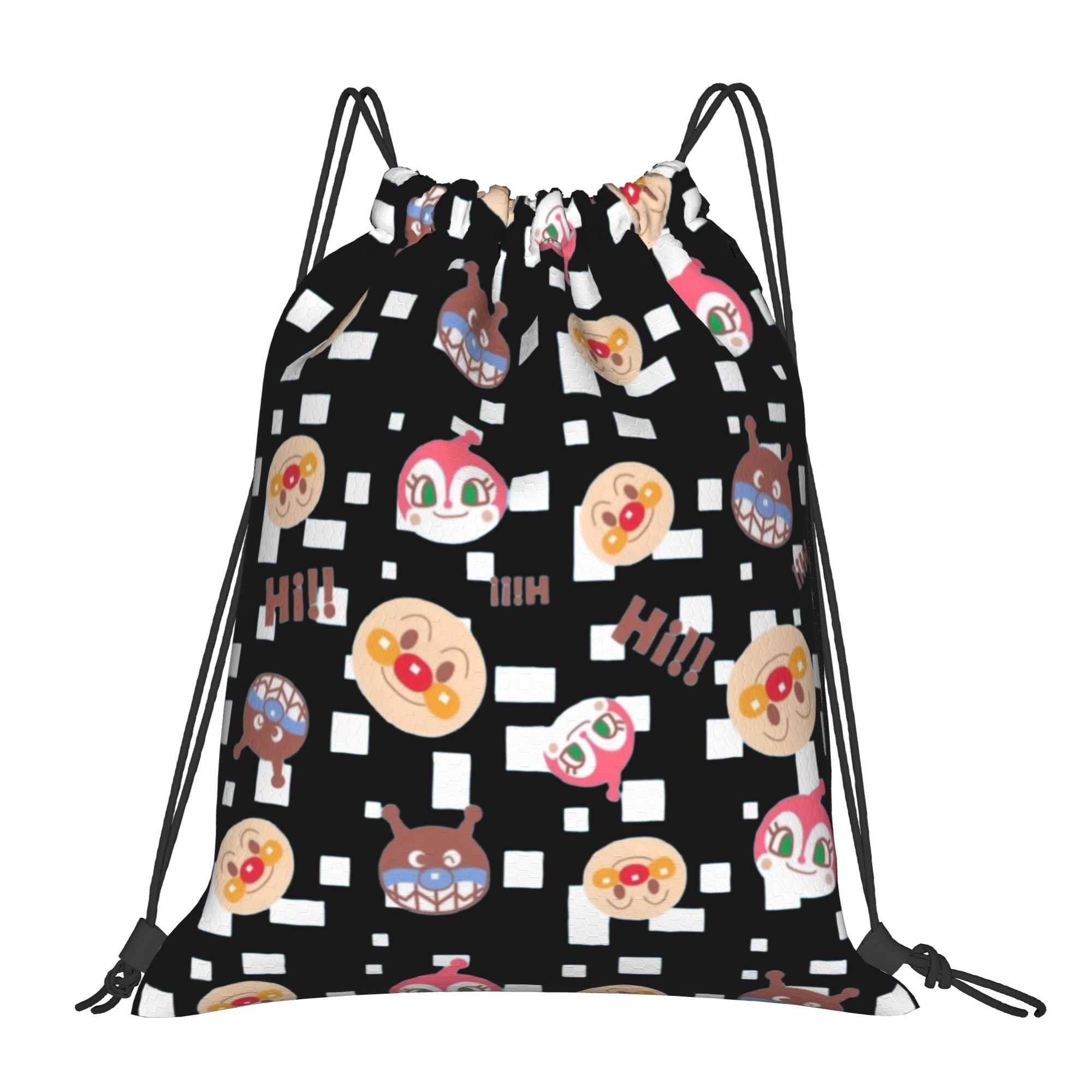 Drawstring Gym Bag - Mochilas personalizadas Anpanmans com cordão para