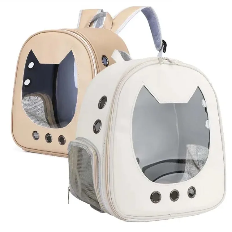 Foldable Backpack Small - Mochila transparente portátil para animais de