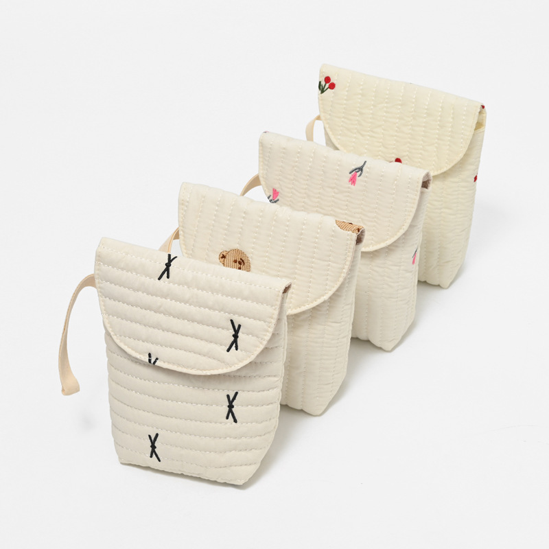 Backpack Diaper Bag - Bolsa de Fraldas de Algodão Bordada