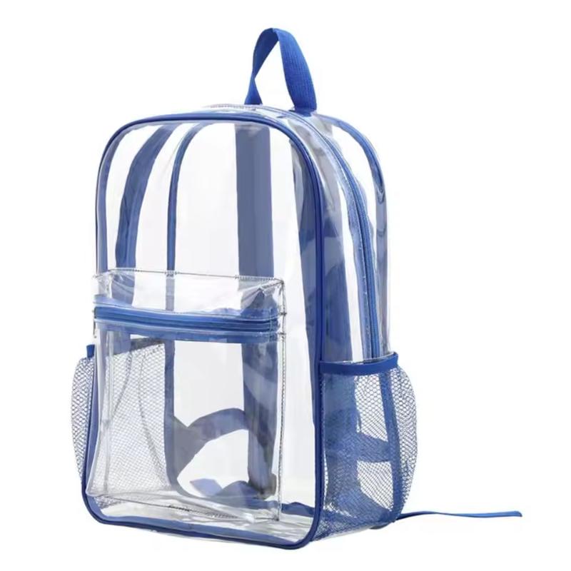 Canvas Backpack Casual - Mochila visível para viagem, grande capacidade,
