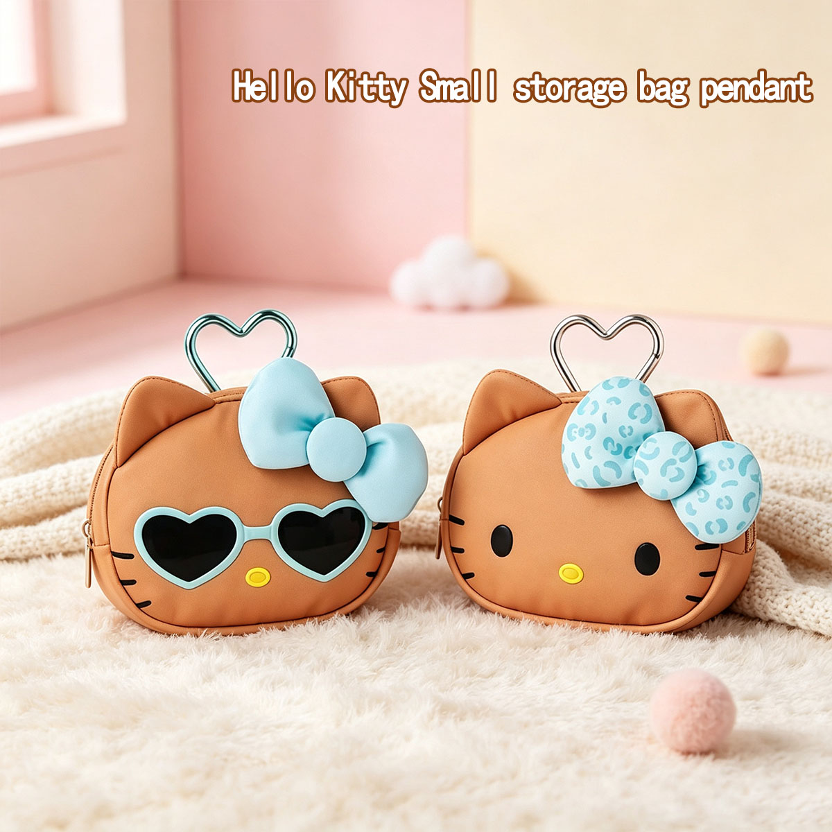 Mini Backpack Purse - Bolsa Mini de Armazenamento Hello Kitty