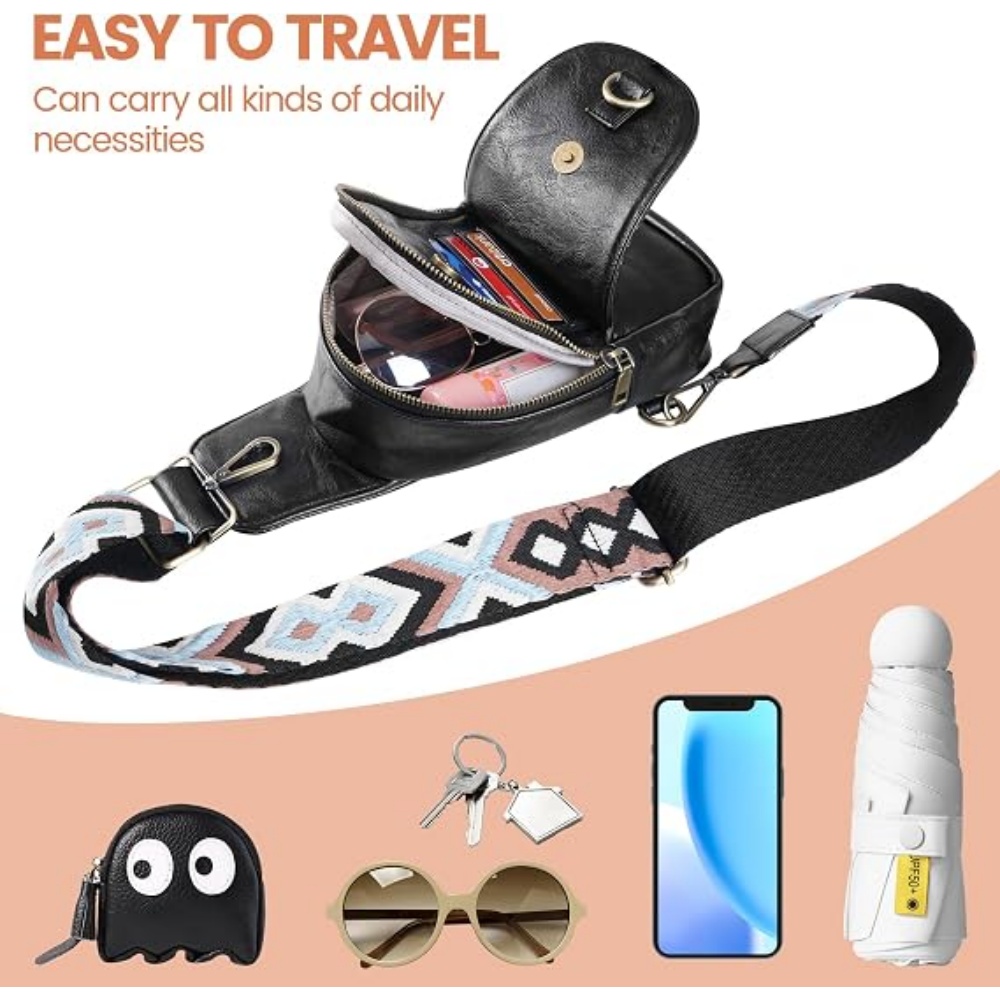 1PC Bolsa de Ombro Pequena Fem - Sling Backpack Shoulder avaliação e preço