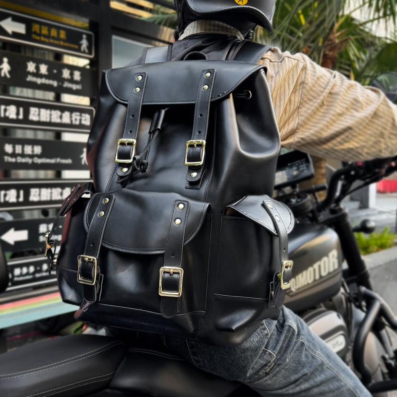 Novidades: Mochila de Couro Lu - Leather Backpack Vintage avaliação e preço