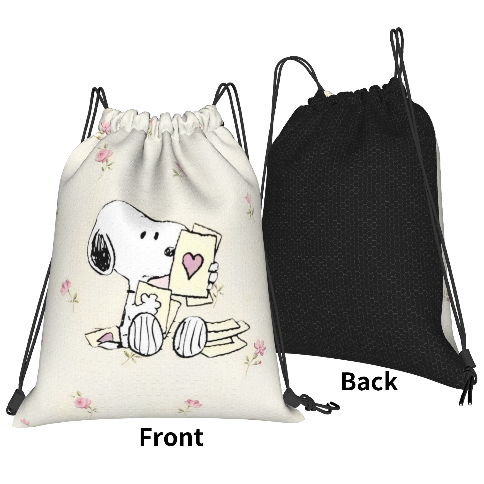 Mochila S-Snoopys Loving Gestu - Drawstring Gym Bag avaliação e preço