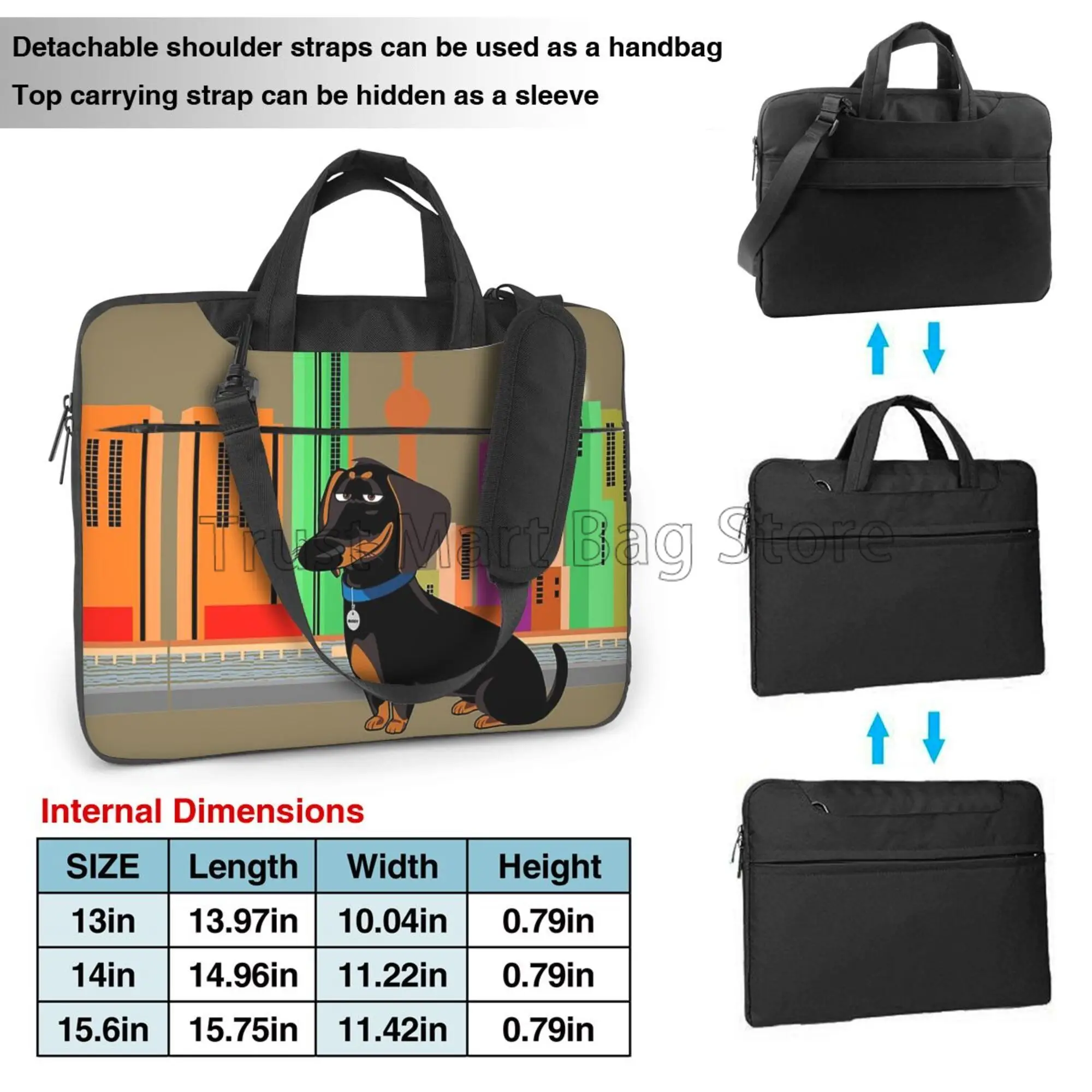 Dachshund Imprimir Laptop Bols - Laptop Backpack 15.6 avaliação e preço