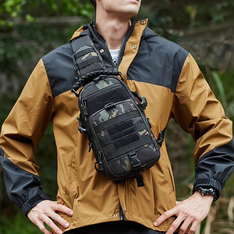 Bolsa de cintura masculina esp - Sling Backpack Shoulder avaliação e preço