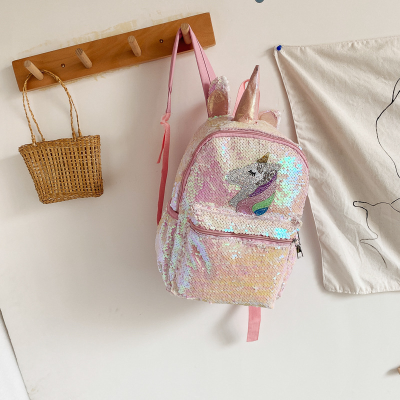 Mochila de Unicórnio com Lante - Fashion Backpack Women avaliação e preço