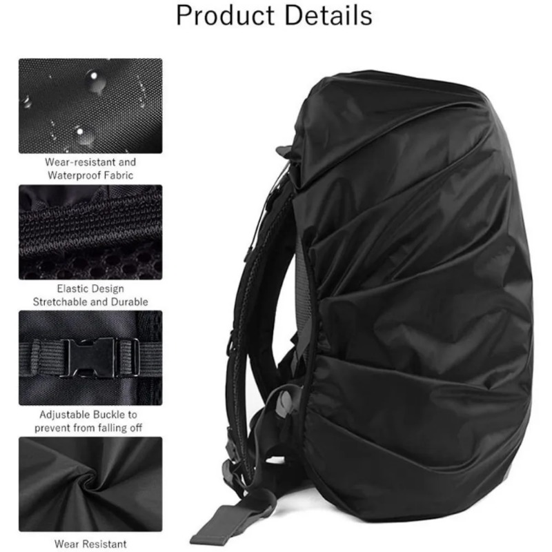 Mochila reflexiva à prova d'ág - Rain Cover Backpack avaliação e preço
