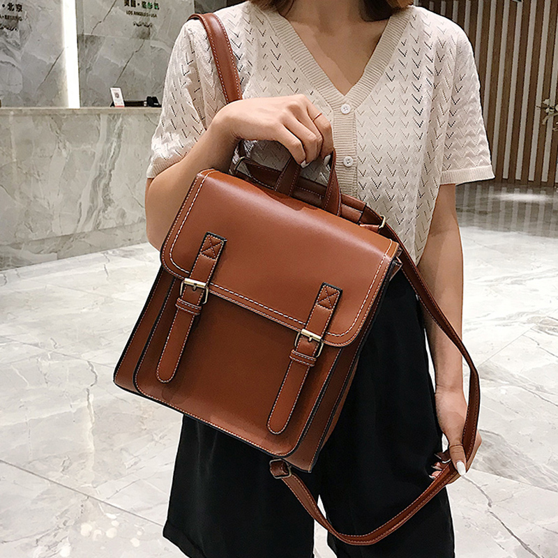 Mochila feminina do vintage sa - Leather Backpack Vintage avaliação e preço