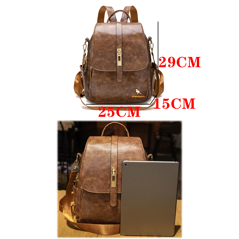 Mochila Vintage de couro macio - Leather Backpack Vintage avaliação e preço