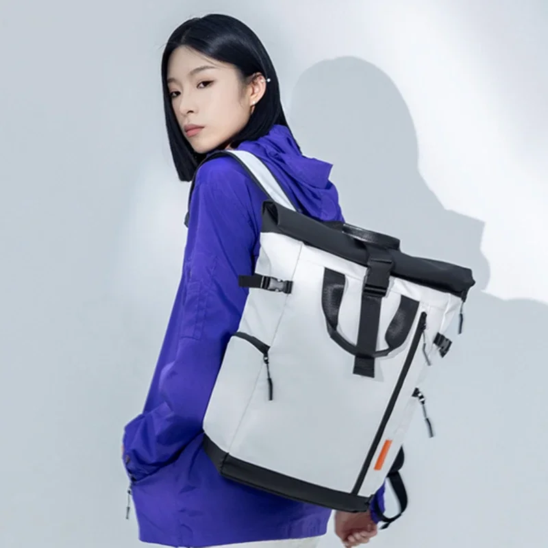 Mochila Unissex Moderna Minima - Canvas Backpack Casual avaliação e preço