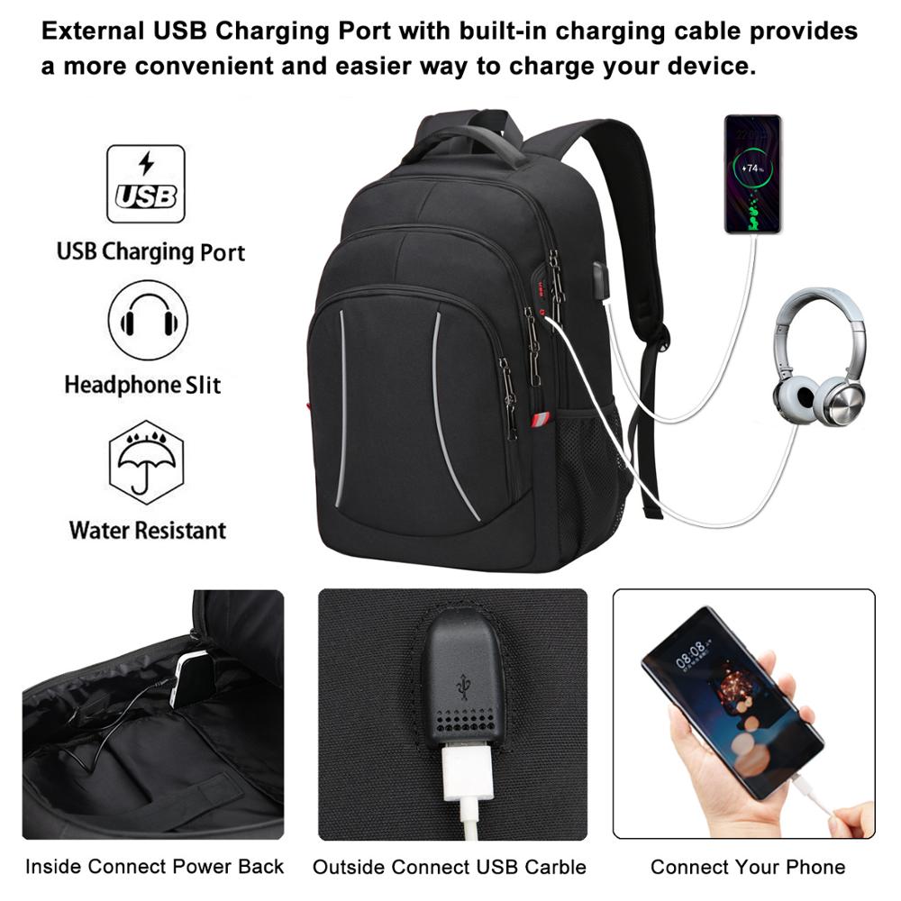 Homens multifuction viagem moc - Laptop Backpack 15.6 avaliação e preço