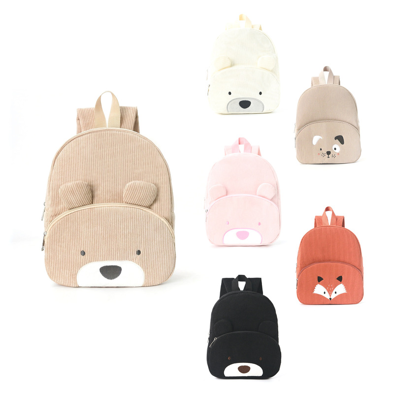Mochila de Corduroy em Forma d - Canvas Backpack Casual avaliação e preço
