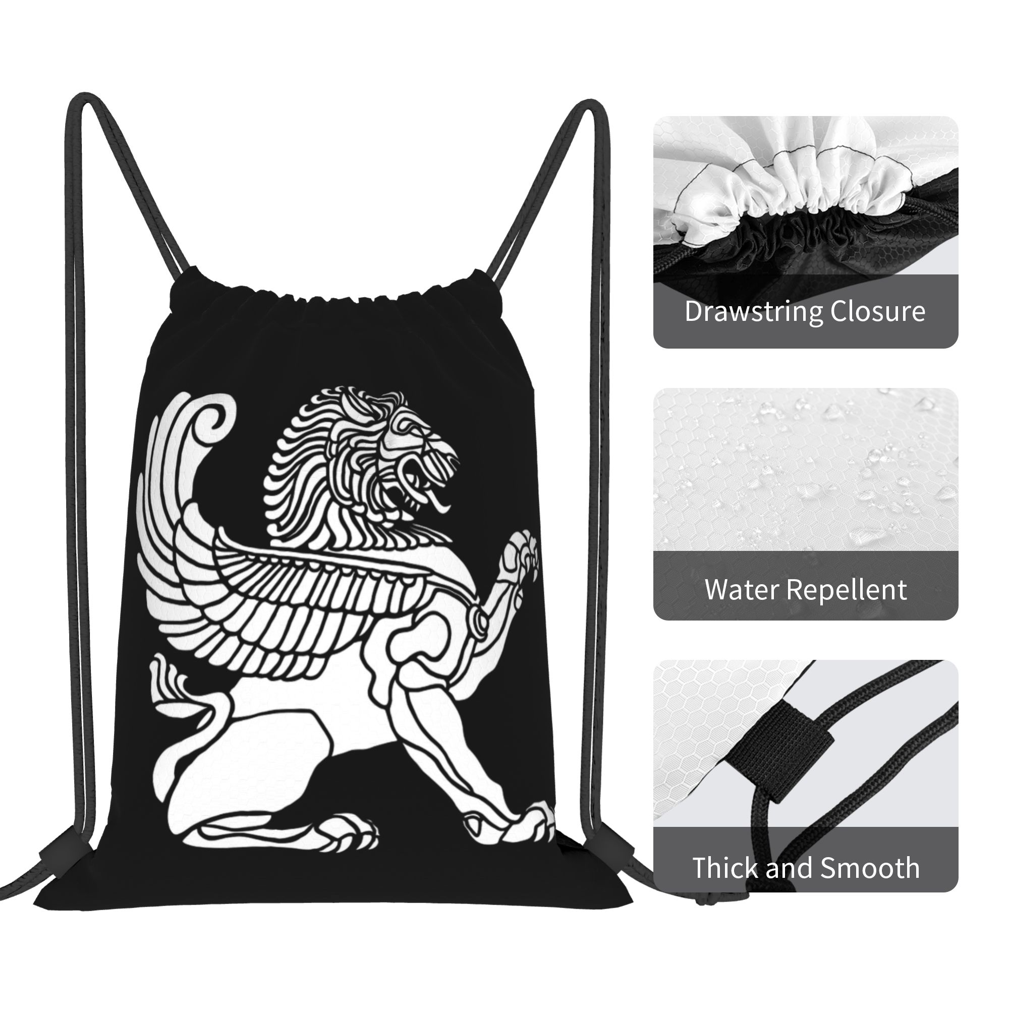 Mochila com cordão com símbolo - Drawstring Gym Bag avaliação e preço