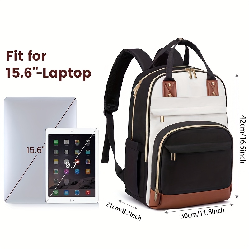 Mochila Feminina Bicolor para  - Laptop Backpack 15.6 avaliação e preço