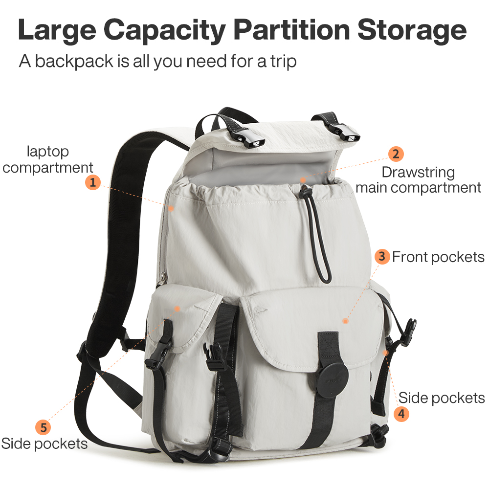 Mixi mochila de viagem para la - Hiking Backpack Waterproof avaliação e preço