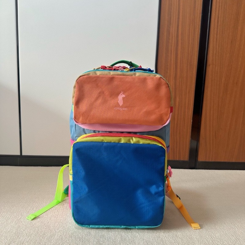Mochila Color Block Dopamine,  - Canvas Backpack Casual avaliação e preço