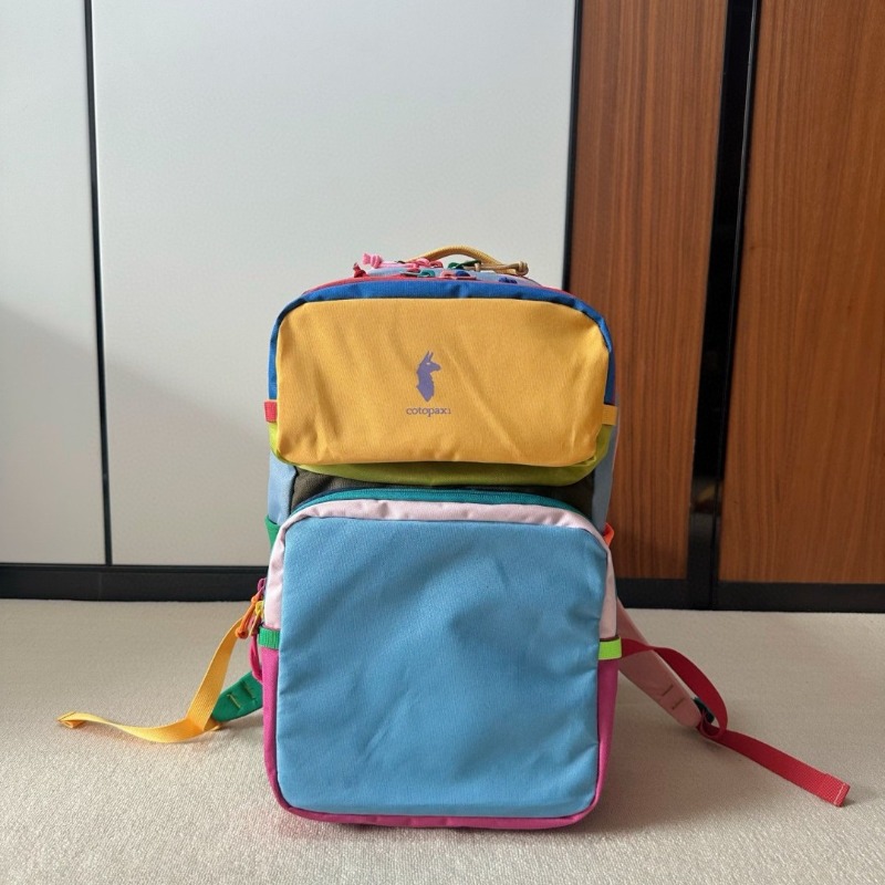 Mochila Color Block Dopamine,  - Canvas Backpack Casual avaliação e preço
