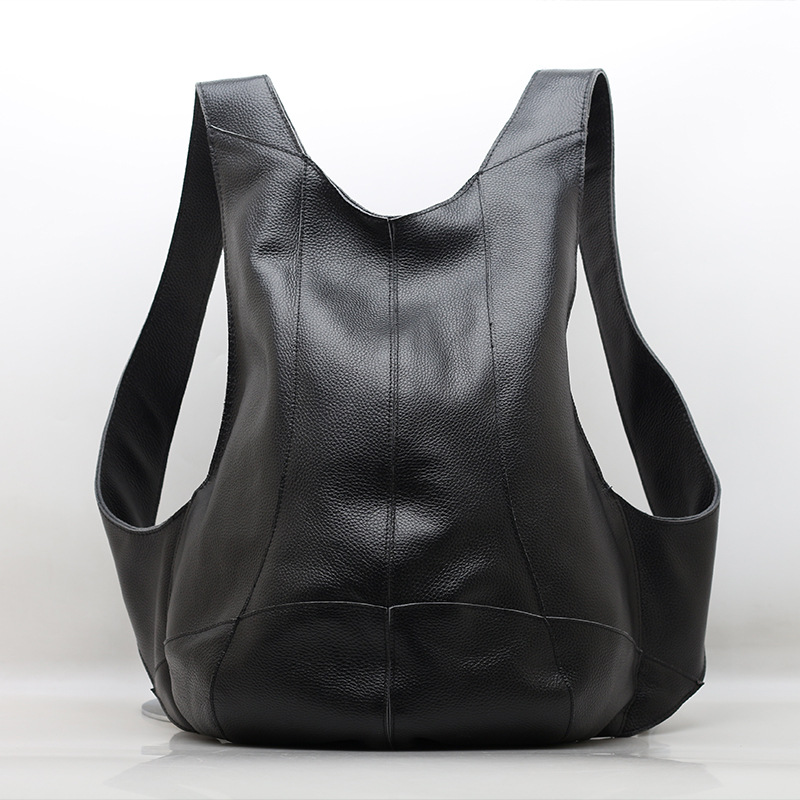 Mochila de couro genuíno para  - Travel Backpack Anti Theft avaliação e preço