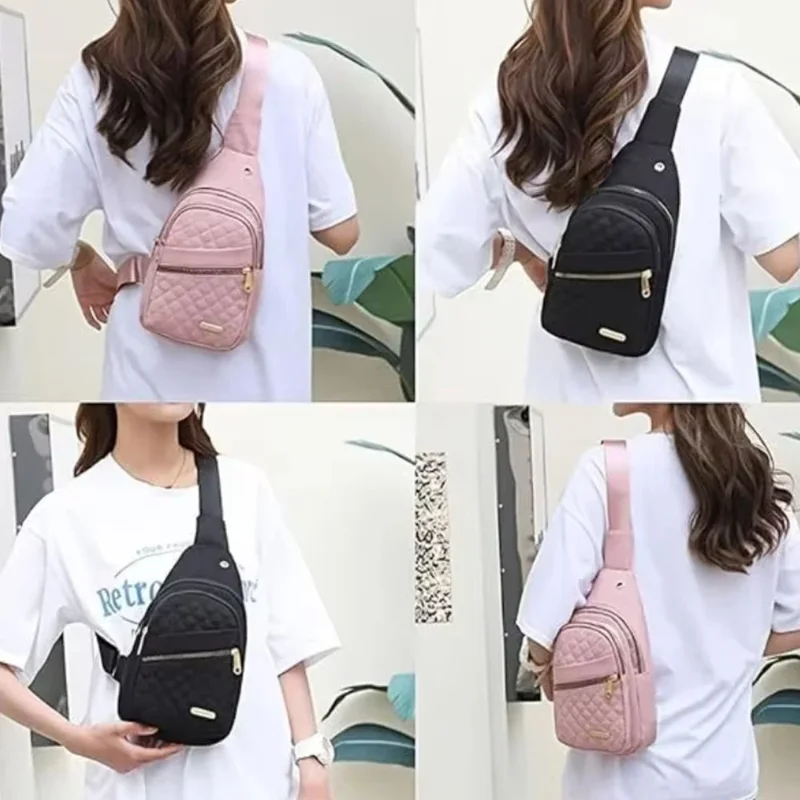 Bolsa de peito 2025 senhoras à - Sling Backpack Shoulder avaliação e preço