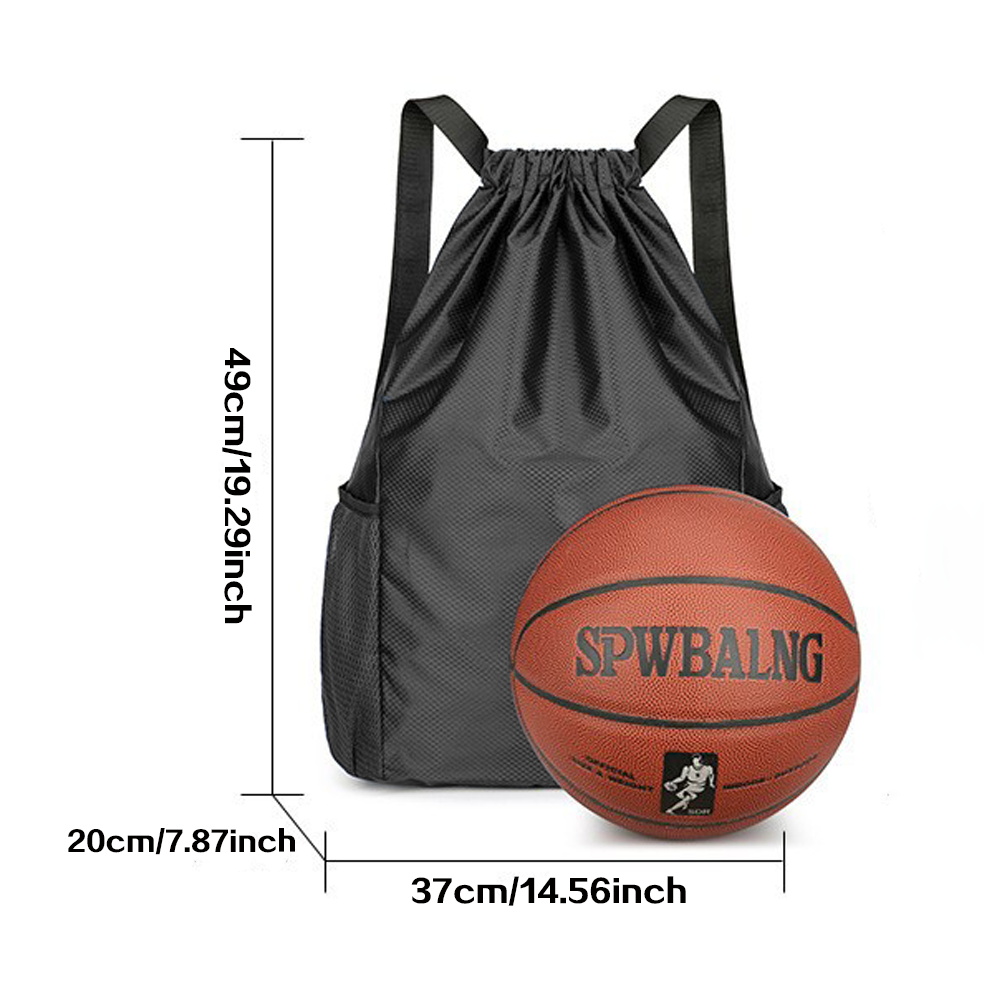 Bolsa preta com cordão, mochil - Drawstring Gym Bag avaliação e preço