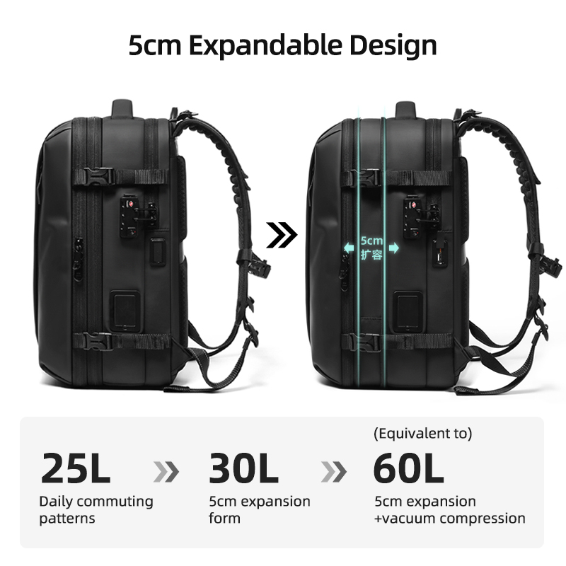 Mochila de Viagem Masculina co - Travel Backpack Anti Theft avaliação e preço