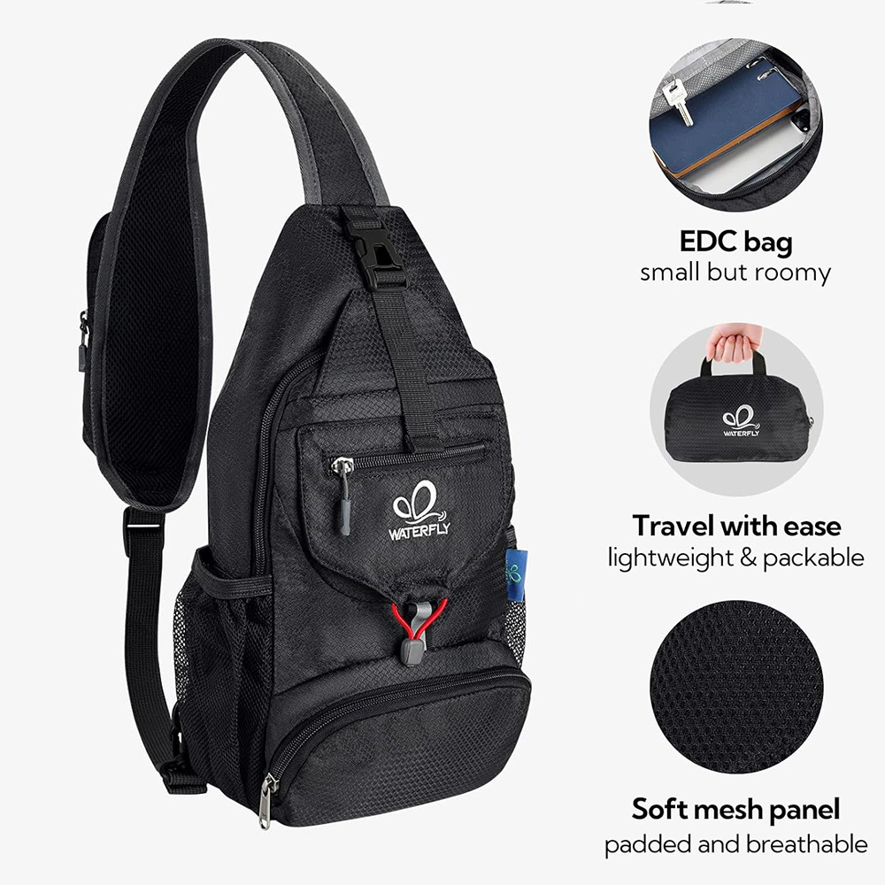 Waterfly bolsa de peito de omb - Sling Backpack Shoulder avaliação e preço