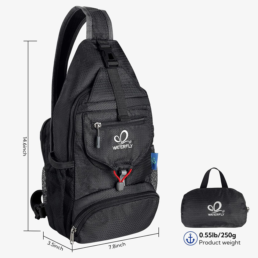 Waterfly bolsa de peito de omb - Sling Backpack Shoulder avaliação e preço