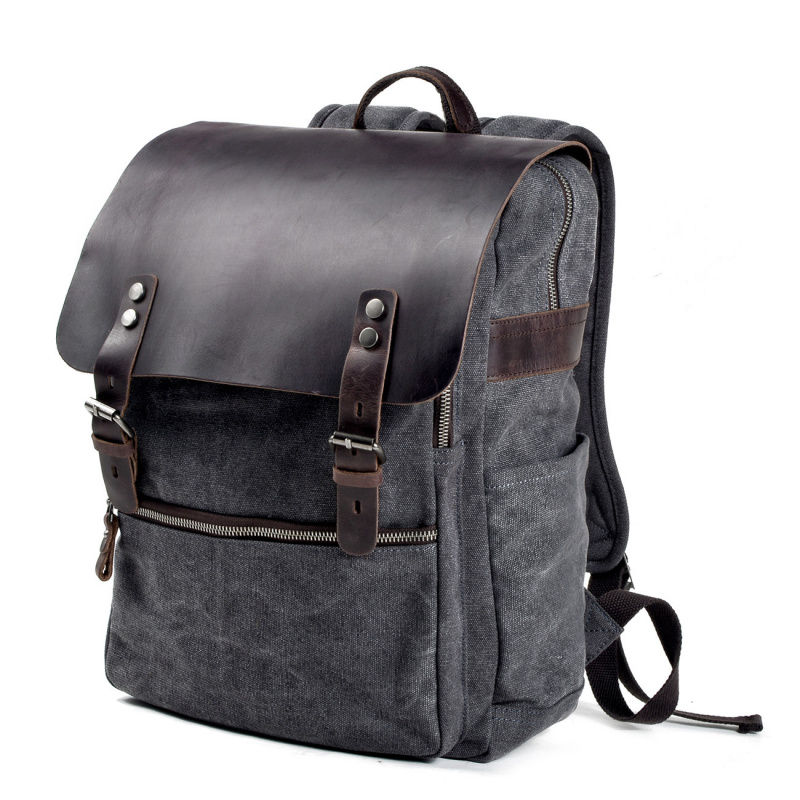 Mochila masculina retrô, bolsa - Canvas Backpack Casual avaliação e preço