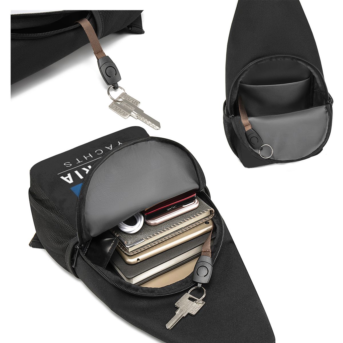 Bavaria Yachts Bolsa de peito  - Sling Backpack Shoulder avaliação e preço