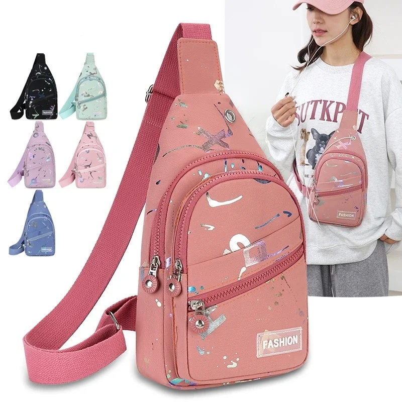Bolsa de Peito Feminina Leve,  - Sling Backpack Shoulder avaliação e preço