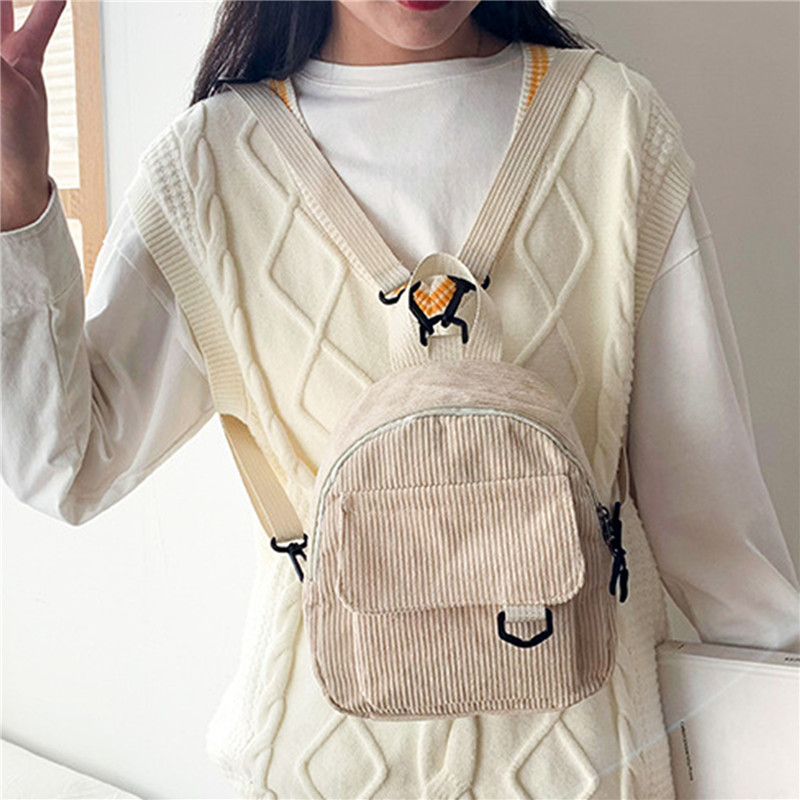 Cor sólida mini mochila de vel - Fashion Backpack Women avaliação e preço