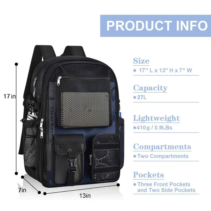 Mochila de Malha 36L Grande e  - Canvas Backpack Casual avaliação e preço