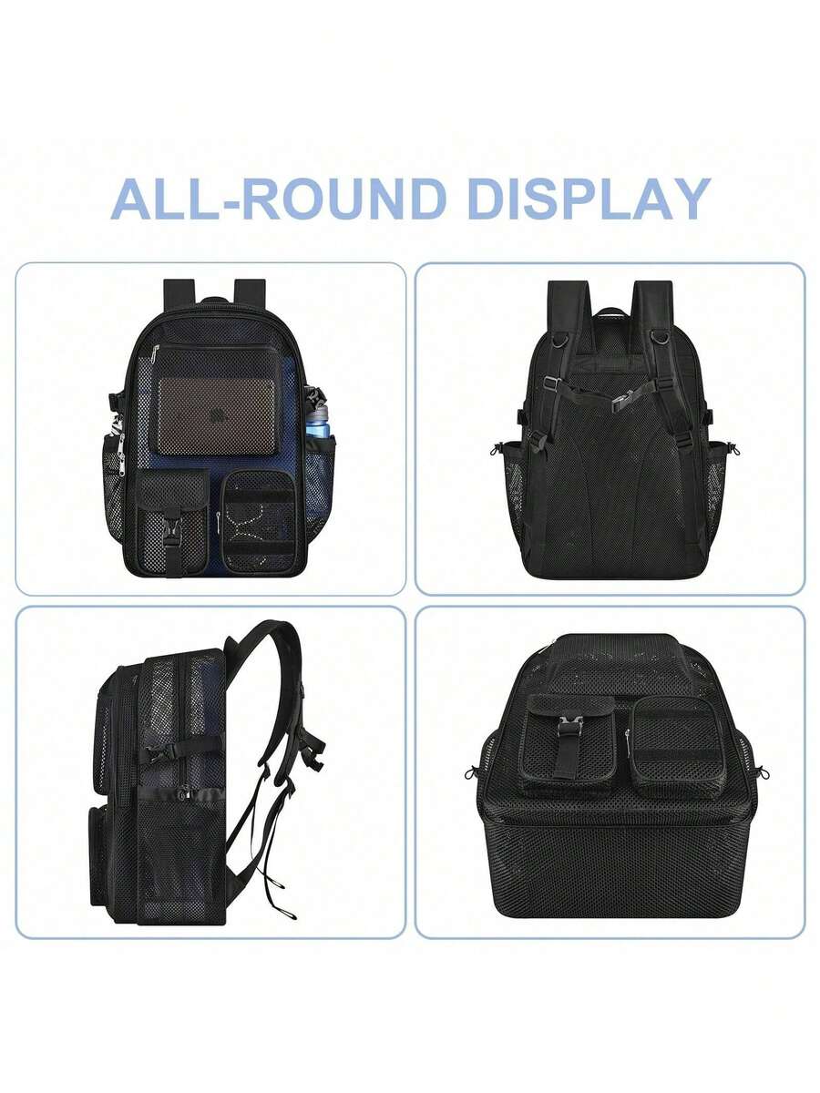 Mochila de Malha 36L Grande e  - Canvas Backpack Casual avaliação e preço