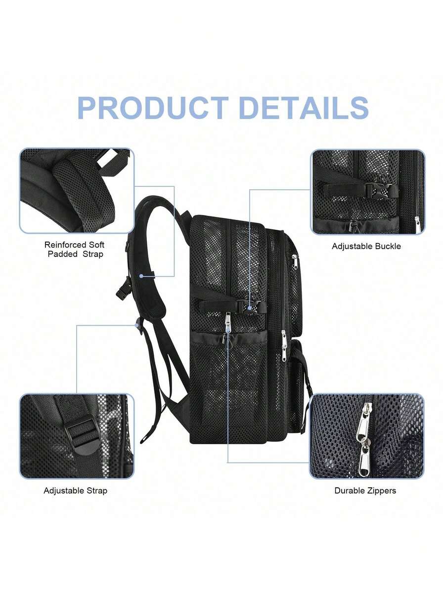 Mochila de Malha 36L Grande e  - Canvas Backpack Casual avaliação e preço