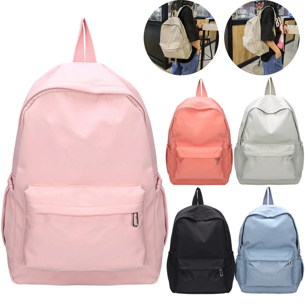 Mochila preppy de nylon de cor - School Backpack Teen avaliação e preço
