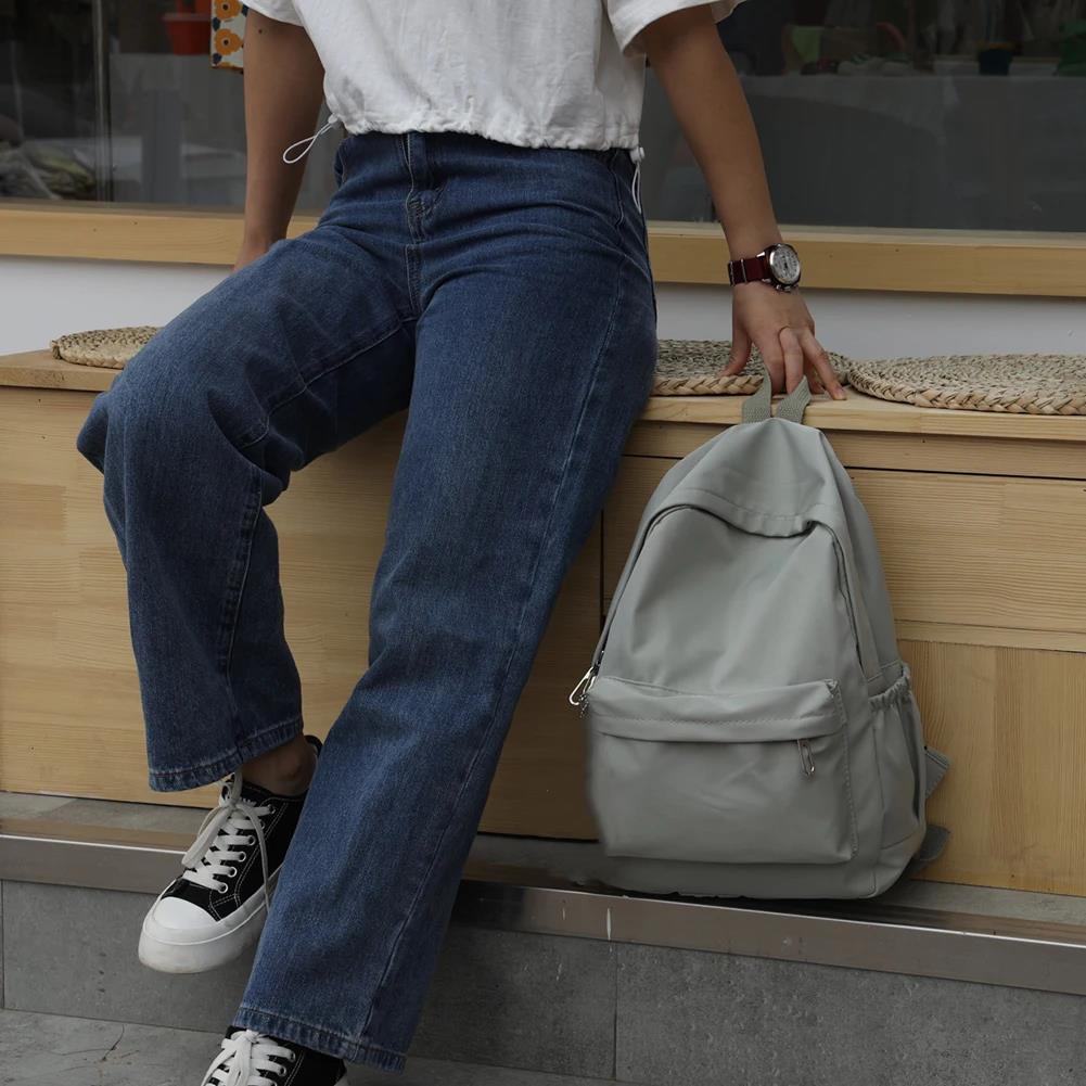 Mochila preppy de nylon de cor - School Backpack Teen avaliação e preço
